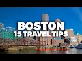 15 BOSTON TRAVEL TIPS Don t travel before watching this