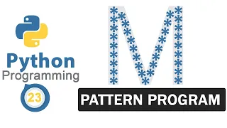 Python Pattern Programs Printing Stars in M Shape