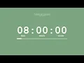 8 Hour Timer Sweet Green Screen Countdown
