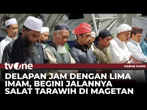Solat Tarawih di Magetan Berlangsung 8 Jam dan Dipimpin 5 Imam