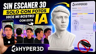 Convertí mis FOTOS en una ESCULTURA 3D con IA | Hyper3D Rodin Gen-2.5