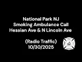 National Park NJ Smoking Ambulance Call Hessian Ave N Lincoln Ave Radio Traffic 2025