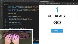 ASMR Programming - Animated Countdown using HTML CSS and JavaScript