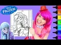 Coloring Anna Frozen Heart Disney Frozen Coloring Page Prismacolor Markers KiMMi THE CLOWN