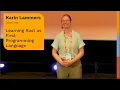 Learning Rust as First Programming Language Karin Lammers at RustWeek