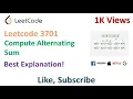 Leetcode 3701 Compute Alternating Sum