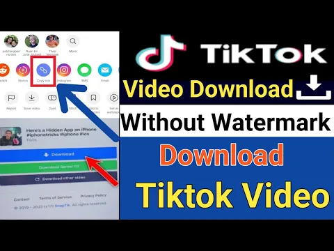 Download MP3 Tiktok video download without watermark | How to download tiktok video without watermark