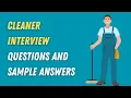 Cleaner Interview Questions and Sample Answers