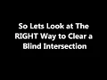 Cyclist Blind Intersection