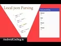 Android Parsing Local Json Url Fetching data from local URL
