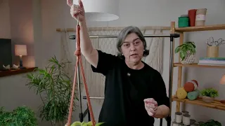 Suporte para Vaso em Macramê MAIS FÁCIL DO MUNDO 🪴 Redinha para Plantas Passo a Passo