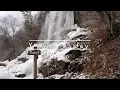 Spectacular frozen waterfall in a hidden valley - Nagano【長野･横谷渓谷】