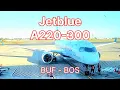 Buffalo International Airport Jetblue A220 and Letchworth State Park