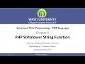 41 PHP String function strToUpper StrToLower LcFirst ucFirst ucwords