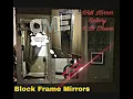 Kirklands Metallic Silver Blocks Framed Wall Mirror 32x66 inch Large Body Leaner Floor Home Decor