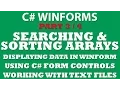 Visual C Searching Sorting Arrays Part 3 - C Sorting Parallel Arrays