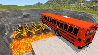 School Bus Crashes & Jumps 210 – BeamNG.Drive