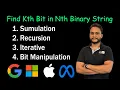 Find Kth Bit in Nth Binary String 4 Methods Leetcode 1545