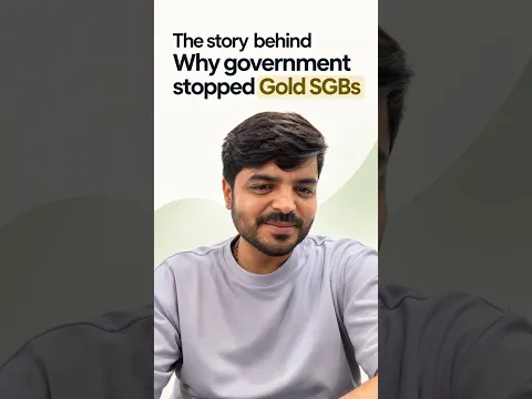 Why government stopped Gold SGBs?