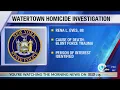 Person of interest identified in Watertown homicide investigation