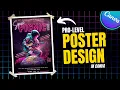 Create this AMAZING poster design in Canva