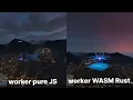alt V rust wasm on clientside performance comparison