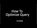 How can optimize query Key in mysql
