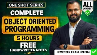 Complete OOP Object Oriented Programming in One Shot 5 Hours Semester Exam Hindi