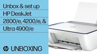 How to unbox and setup the HP DeskJet and Ultra printer series HP Support