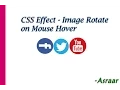 CSS Effect - Image Rotate on mouse hover