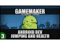 GAMEMAKER Simple Android Physics Platformer Game - Part 3 Jumping Health