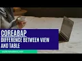 Difference between view and Table
