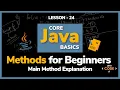 Methods in Java for Beginners Lesson - 24 Core Java Basics