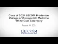 LECOM Bradenton College of Osteopathic Medicine Class of 2024 White Coat Ceremony