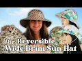 The BEST Reversible Wide Brim Bucket Sun Hat Tutorial on the Internet