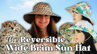 The BEST Reversible Wide Brim Bucket Sun Hat Tutorial on the Internet