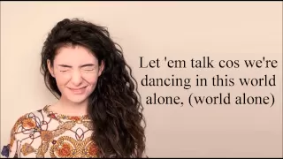 Download Lorde - A World Alone (Lyrics) MP3