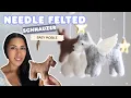 Custom Needle Felted Schnauzer Baby Mobile Handmade Dog Nursery Decor by Small Biz on Etsy