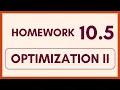 Homework 10 5 - Optimization II