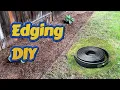Installing plastic lawn edging