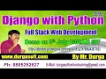 Full Stack Web Development with DJANGO PYTHON Online Training in DURGASOFT