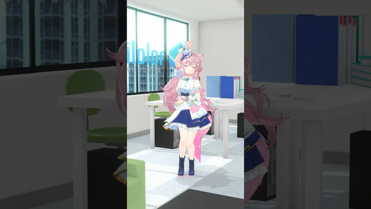 ホロライブ事務所で元素記号覚えられる「爆ラブ＋ケミストリー」踊ってみた #hololive #ホロライブ #shorts #dance #ダンス #vtuber #博衣こより #爆ラブ #ナユタン星人