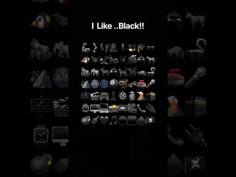 I Like Black!!🖤