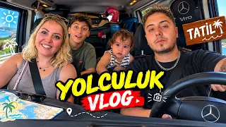 TATİLE GİDİŞ YOLCULUĞUMUZ VLOG !! SÜRPRİZ YER