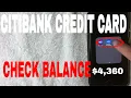How To Check Citi Bank Credit Card Balance