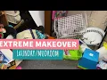 Extreme laundry/mud room makeover Part 2! Demo and slatwall installation