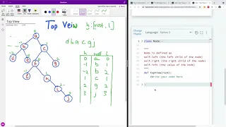 Tree Top View of Binary Tree HackerRank Challenge - Solution Coded in Python