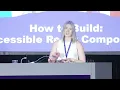 How to Build Accessible React Components by Catherine Johnson at 2023