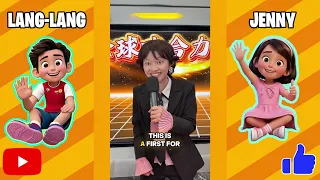 Langlang and Jenny's funny compilation. #funny #comedyvideos