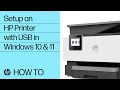 How to Set Up an HP Printer using a USB Connection in Windows 10 or 11 HP Printers HP Support